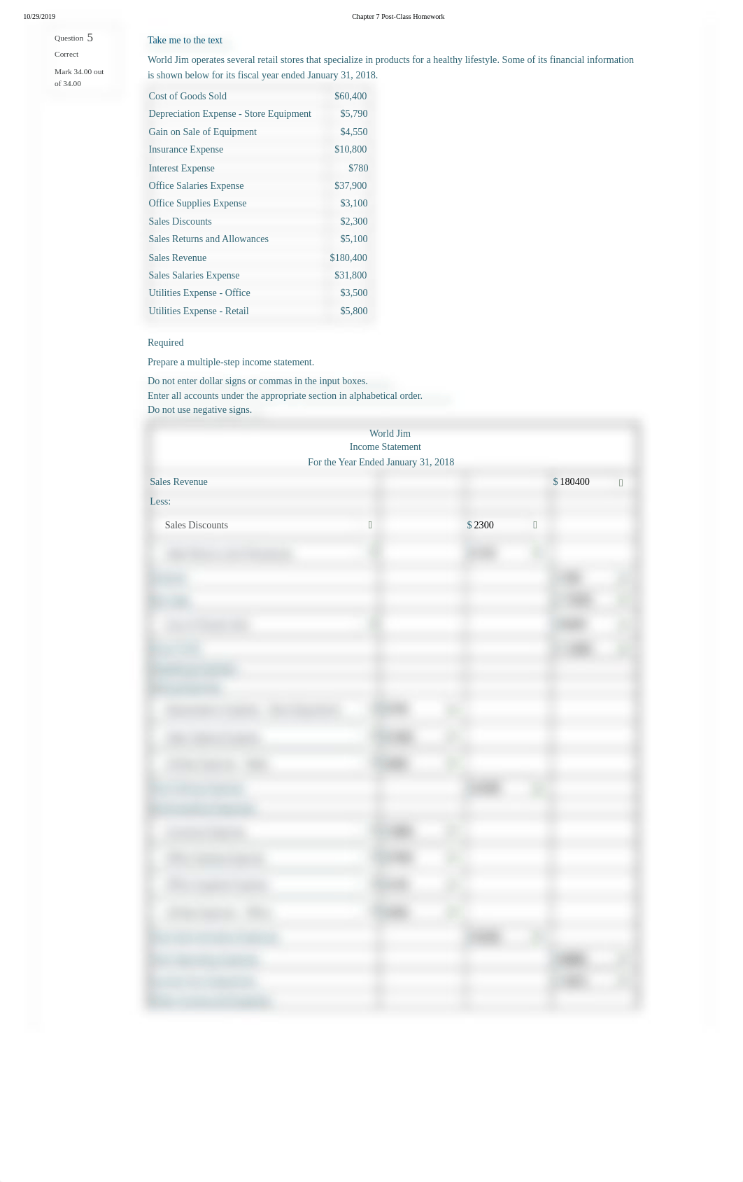 Chapter 7 Post-Class Homework Multi Step Income Statement 2.pdf_d33qy281qjm_page1