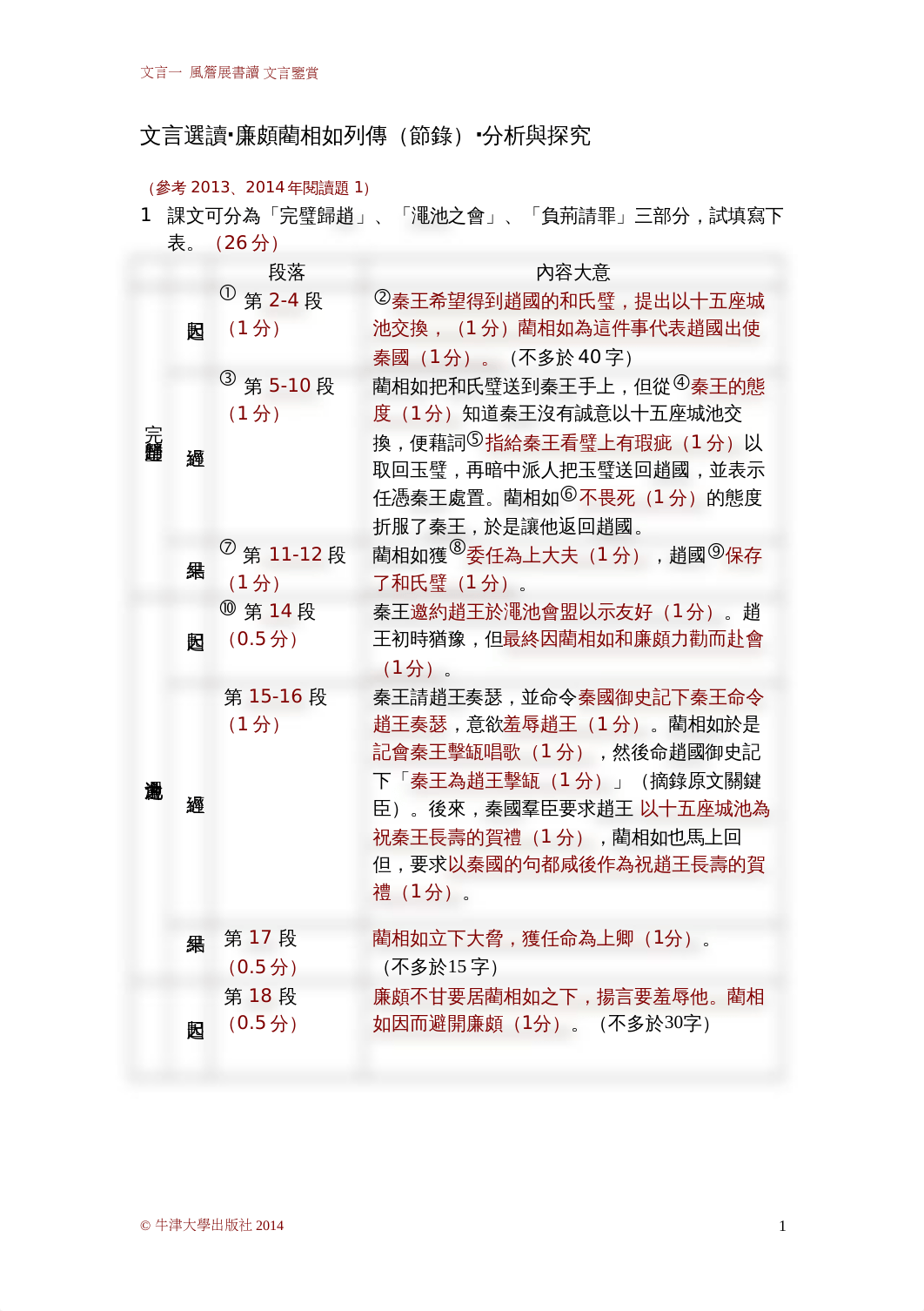 廉頗藺相如列傳答案(書).doc_d33tupk3pg9_page1