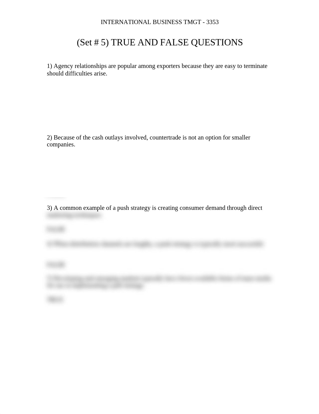 TRUE AND FALSE QUESTIONS- SET #5 3353_d33vofam3ea_page1