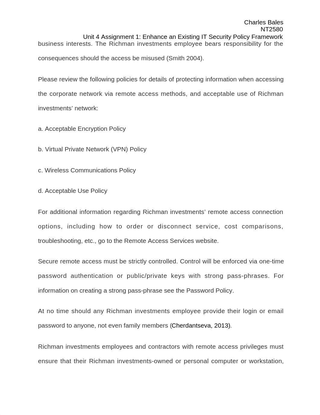 Unit 4 Assignment 1- Enhance an Existing IT Security Policy Framework_d34h846zfrr_page2