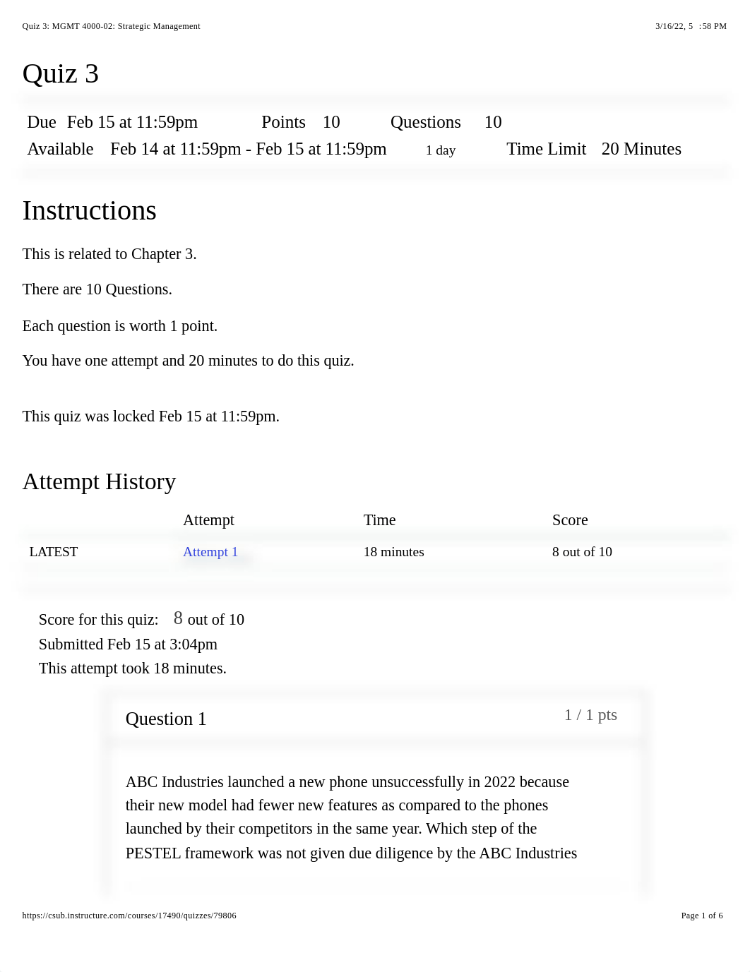 Quiz 3: MGMT 4000-02: Strategic Management.pdf_d34hgw1wjfe_page1