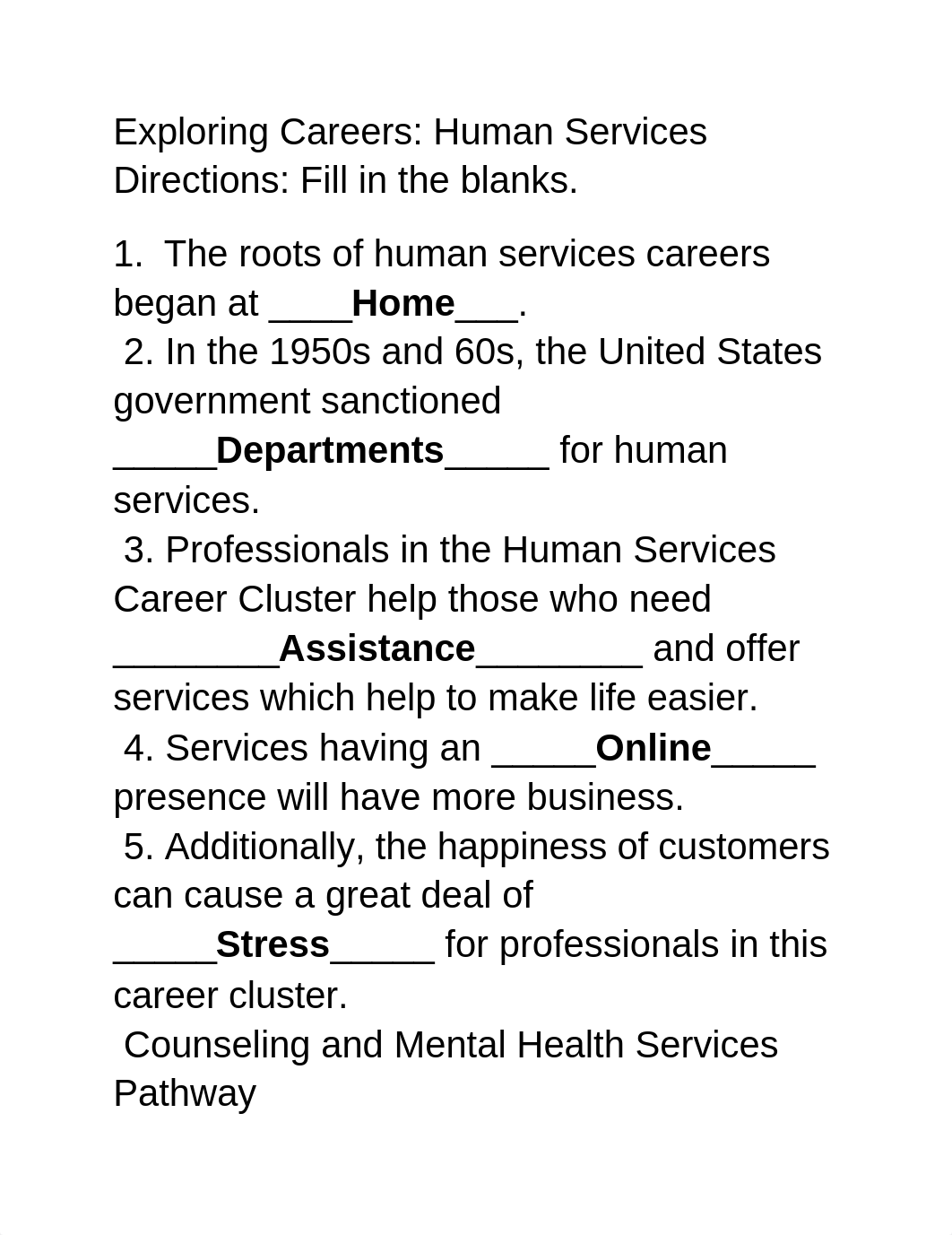 Kaylee Kinney - Exploring Careers_ Human Services Directions_ Fill in the blanks.docx_d34n9q6pynv_page1