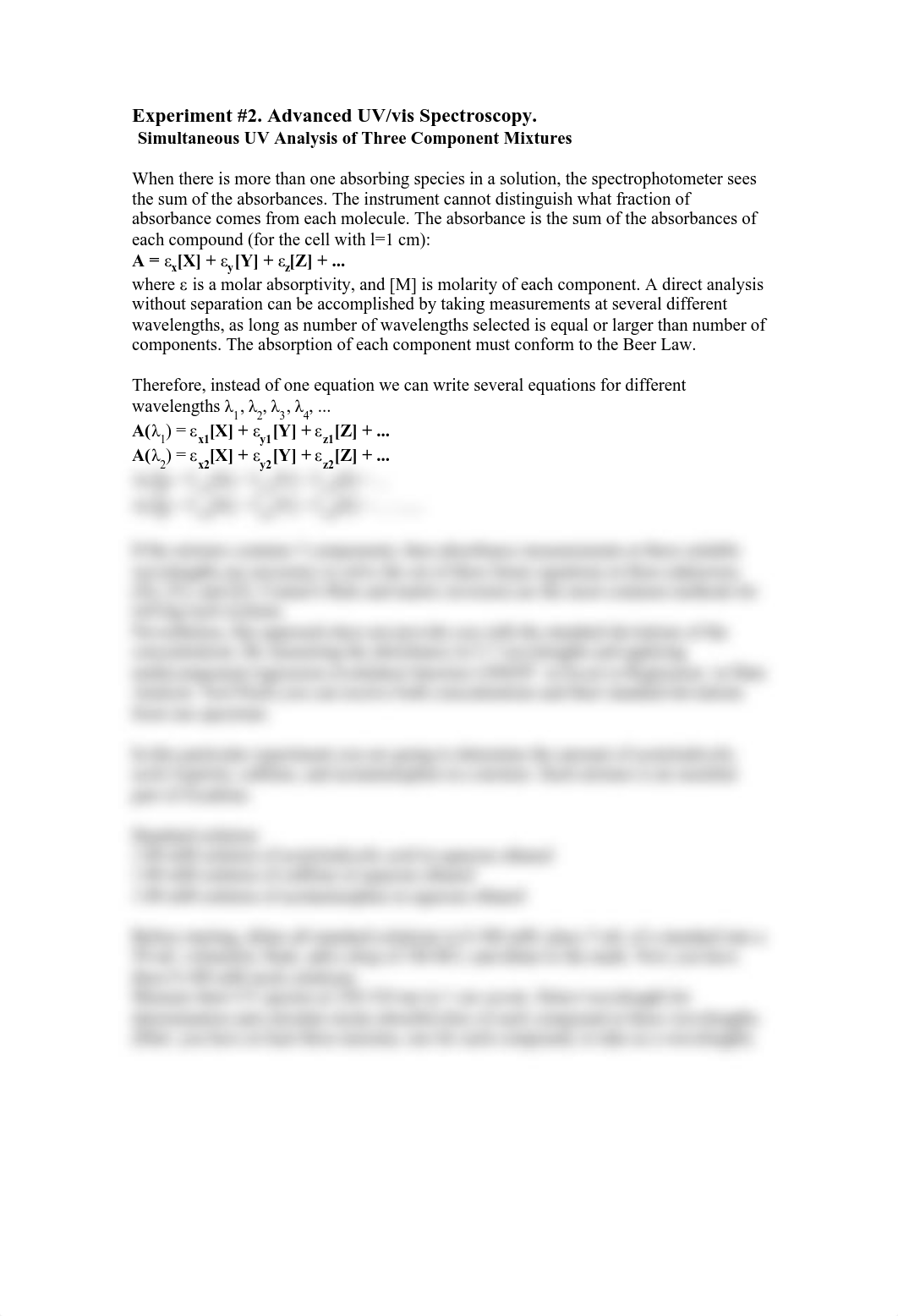 Advanced UV:vis Spectroscopy. Simultaneous UV Analysis of Three Component Mixtures_d34nj6jl532_page1