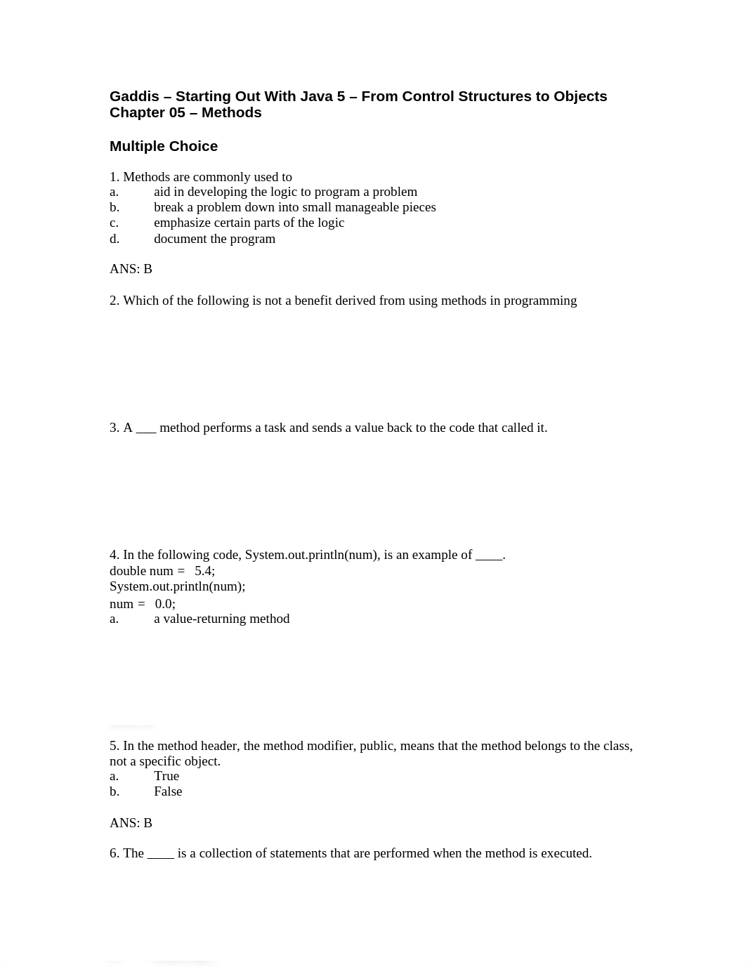 Gaddis Java 5 Chapter 05 Quiz_d35a29g2fph_page1