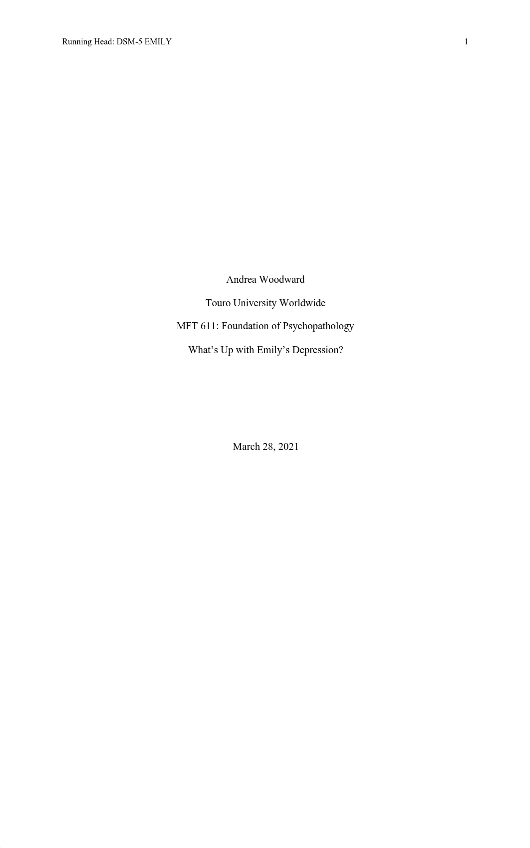 MFT 611 -- Woodward Midterm Case Assignment -- Emily and DSM 032821.pdf_d35bnw03aof_page1