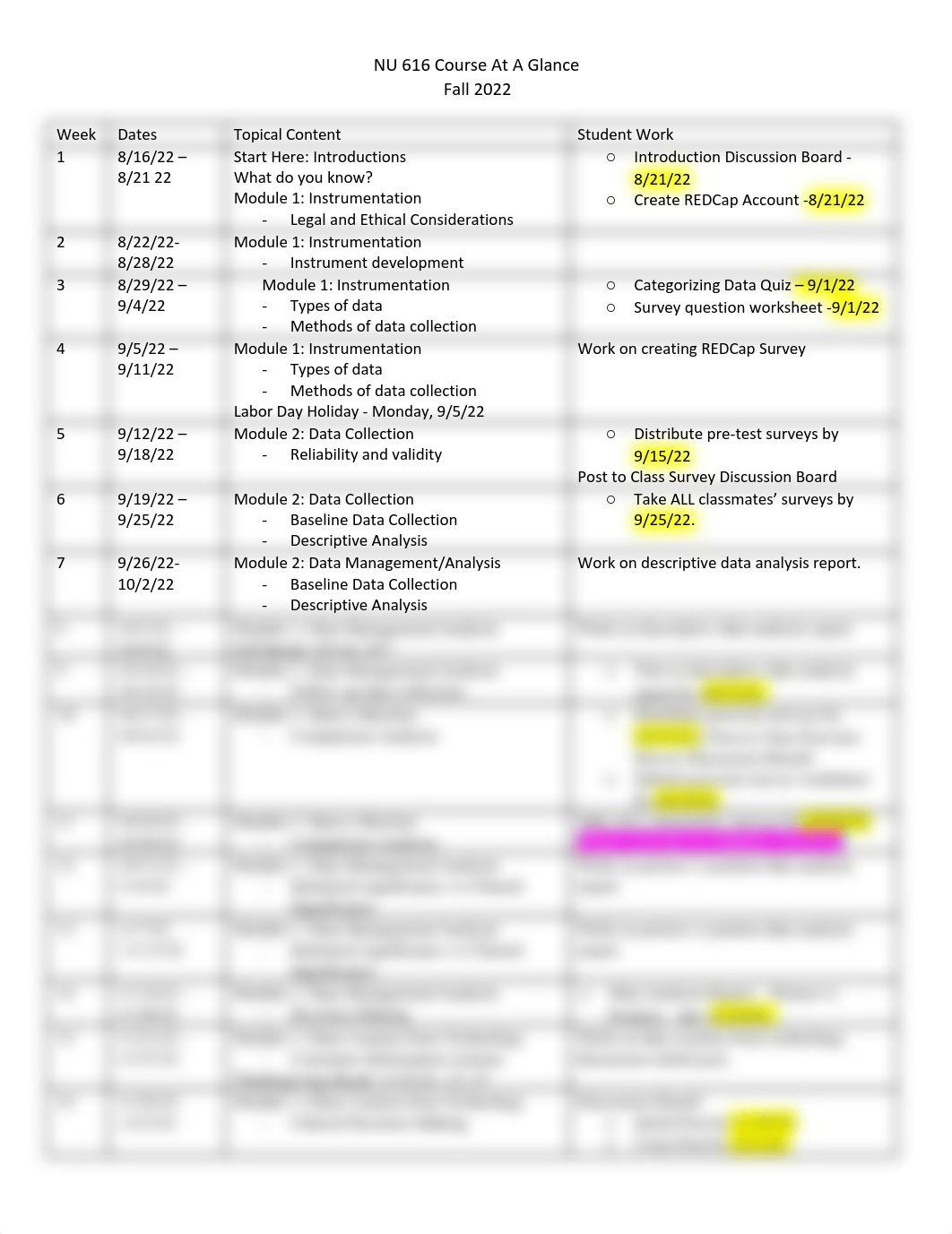 NU 616 Course Schedule Fall Semester 2022.pdf_d35gpstu2de_page1