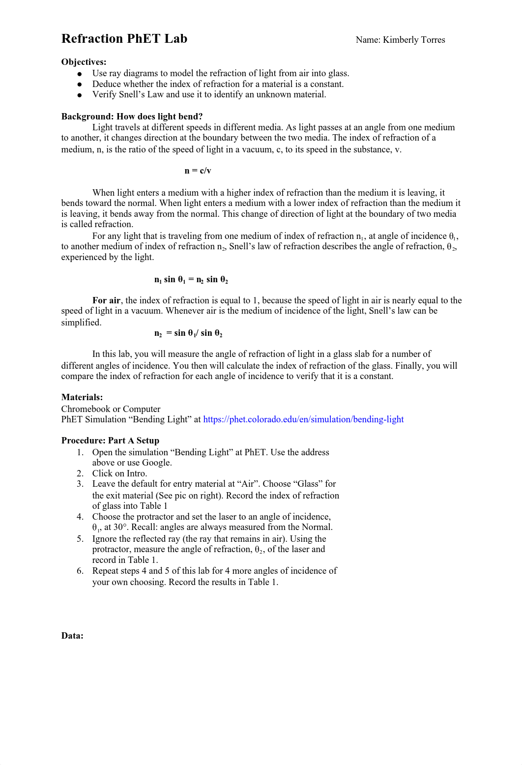 PhET  Simulation  Lab_ Refraction of Light.pdf_d35ua999q4b_page1