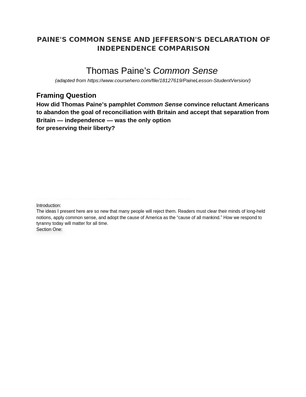 PAINE'S+COMMON+SENSE+AND+JEFFERSON'S+DECLARATION+OF+INDEPENDENCE+COMPARISON.docx_d35v4v5891a_page1