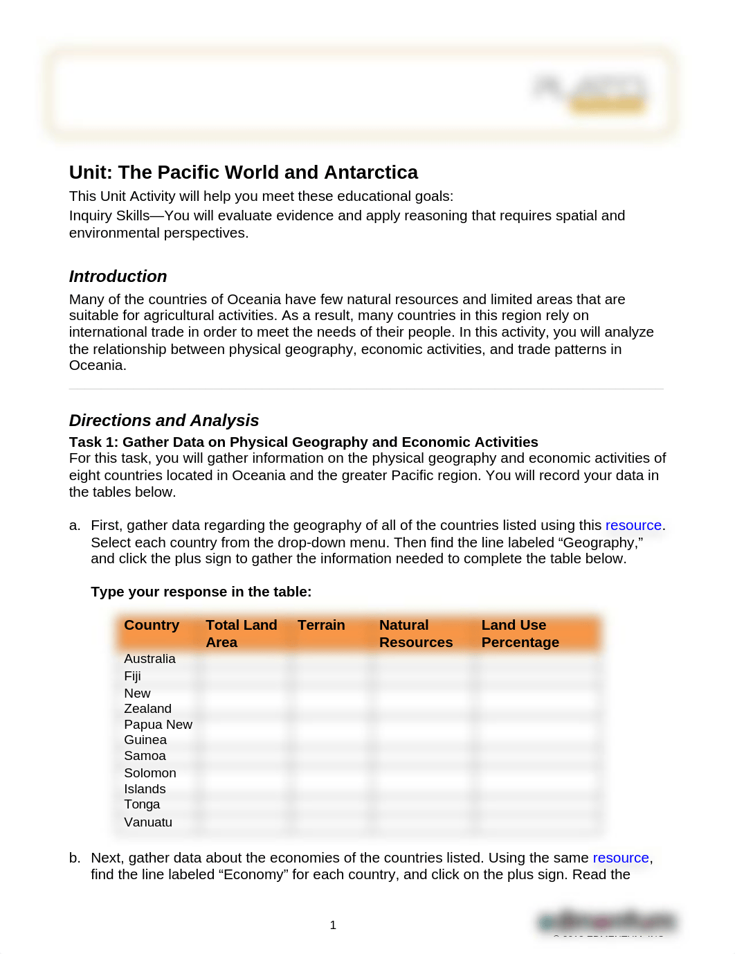 World Geo B4_Unit Activity.doc_d35vtju8mzn_page1