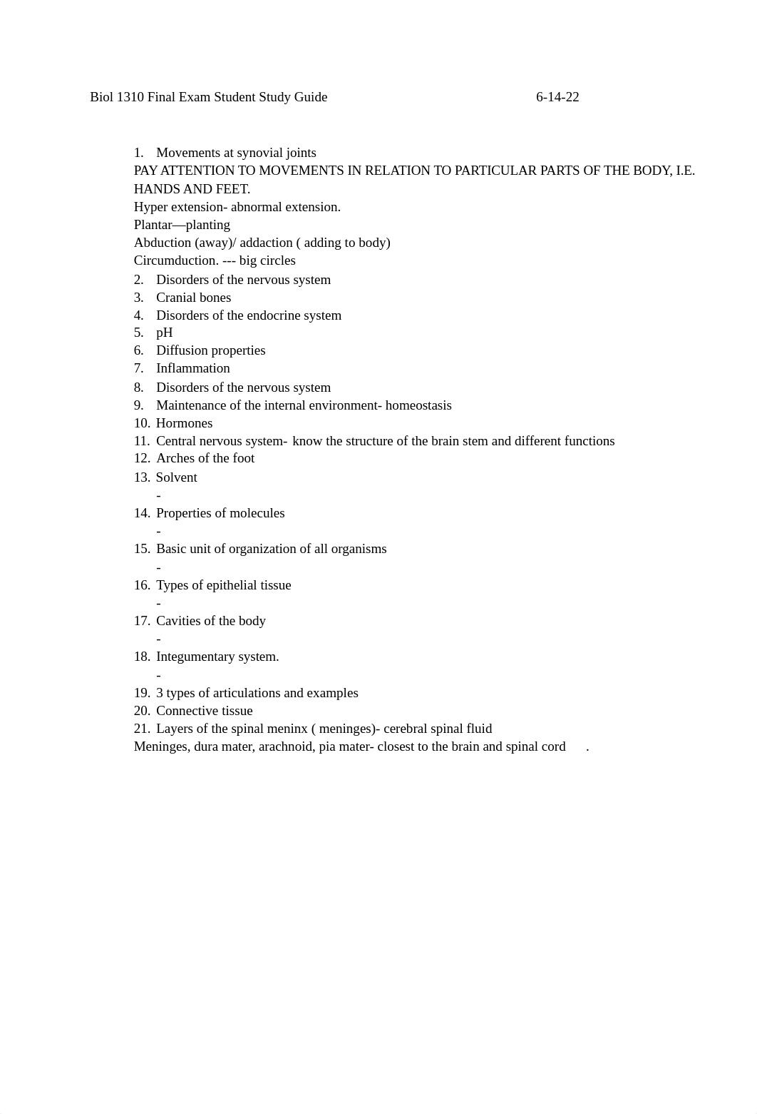 Biol 1310 Final Exam Student Study Guide6.docx_d35w4mamhxg_page1