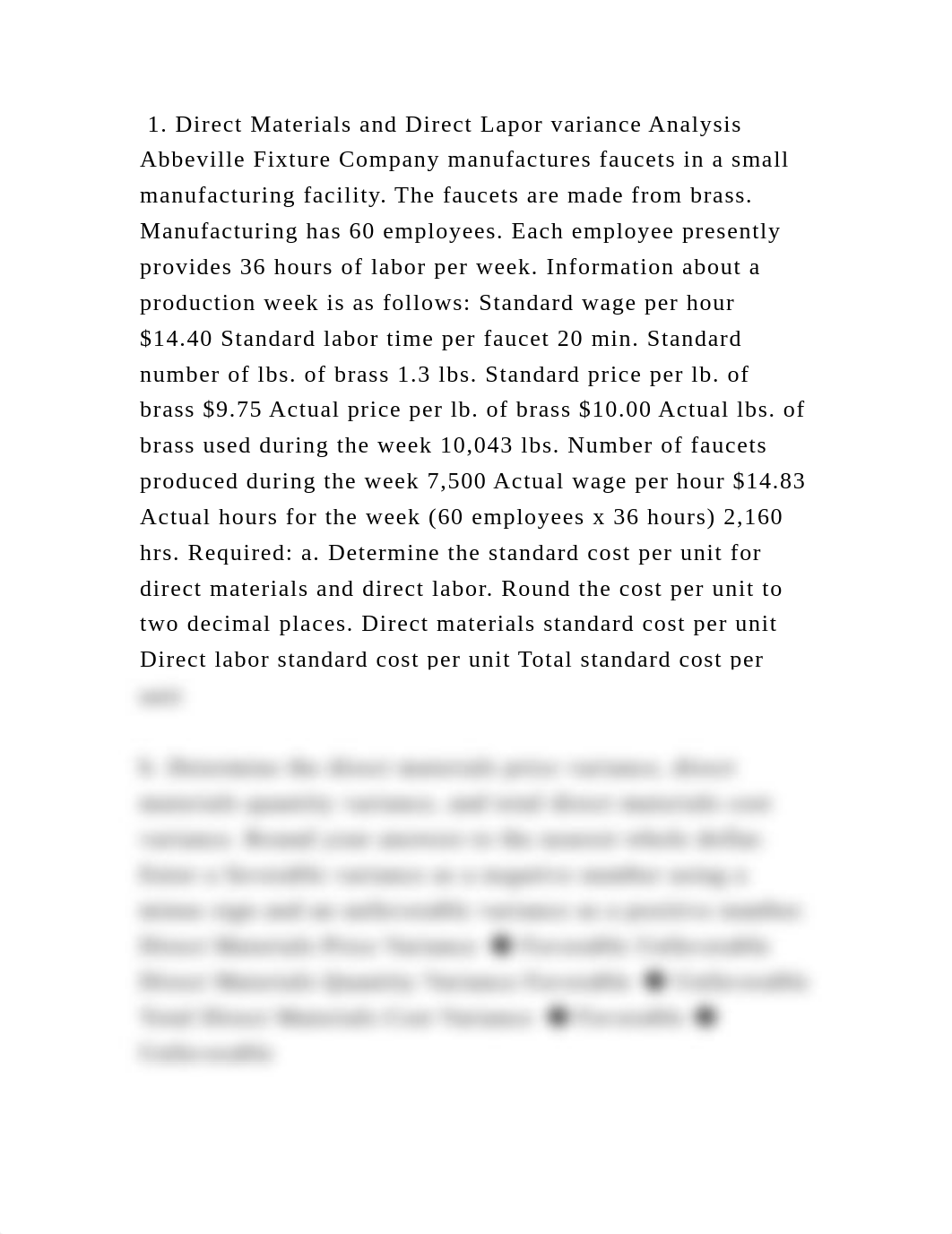 1. Direct Materials and Direct Lapor variance Analysis Abbeville Fixt.docx_d363l23v9yr_page2