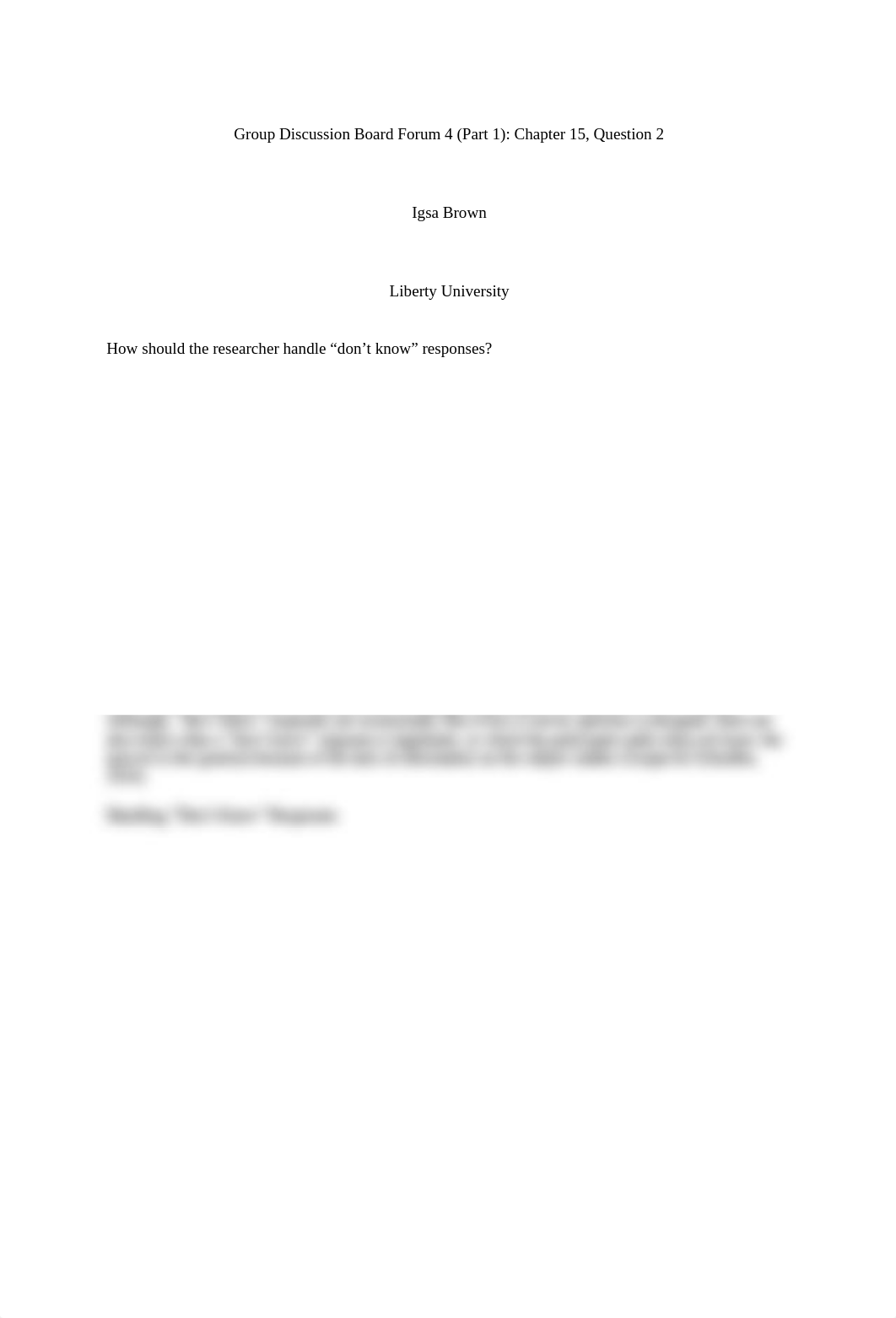 How should the researcher handle don't know responses.docx_d365f4sch83_page1