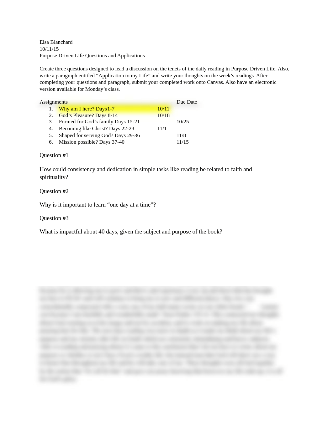 Purpose Driven Life Questions and Applications, Days 1-7.docx_d368ipvyyce_page1