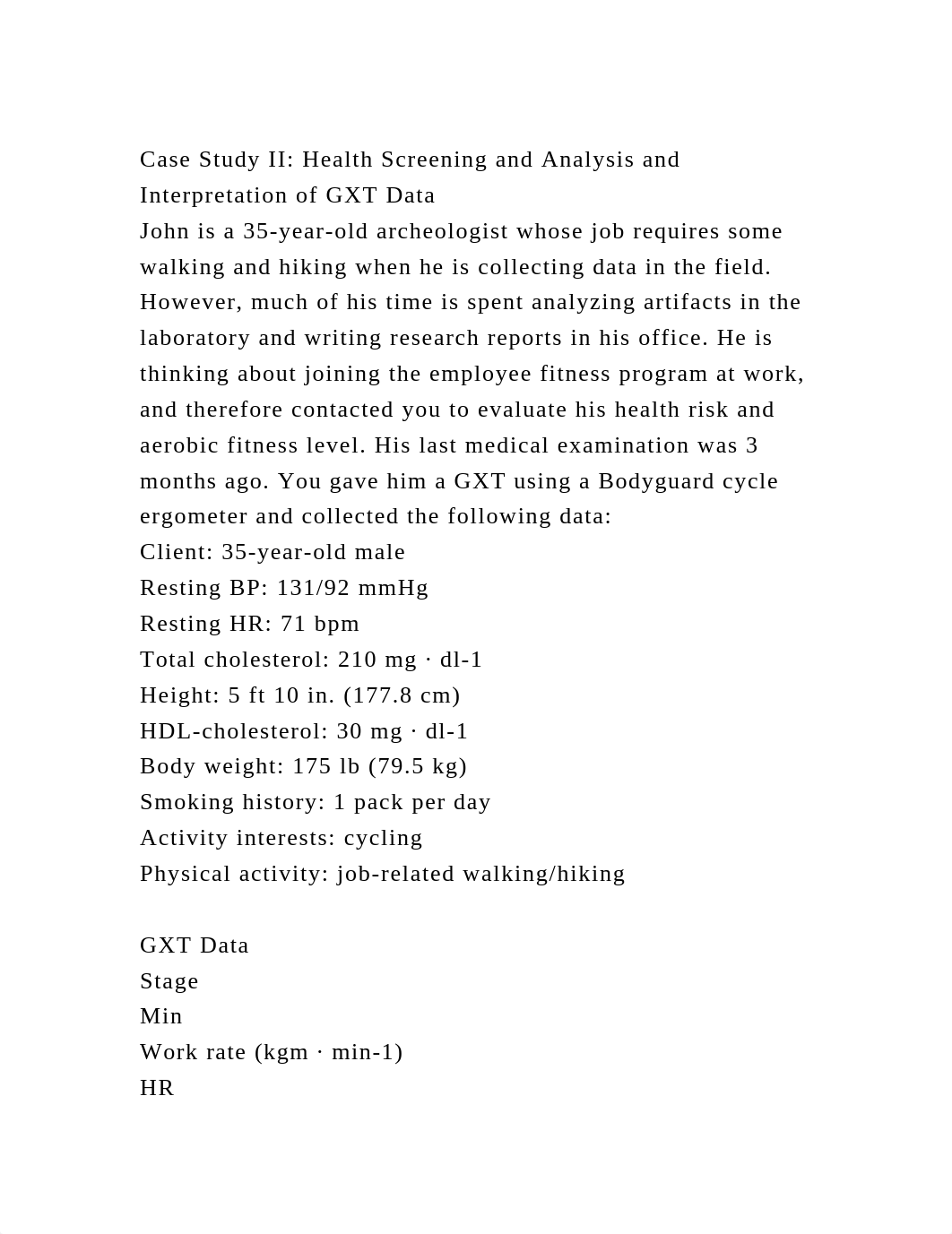 Case Study II Health Screening and Analysis and Interpretation of G.docx_d36awldxq8c_page2