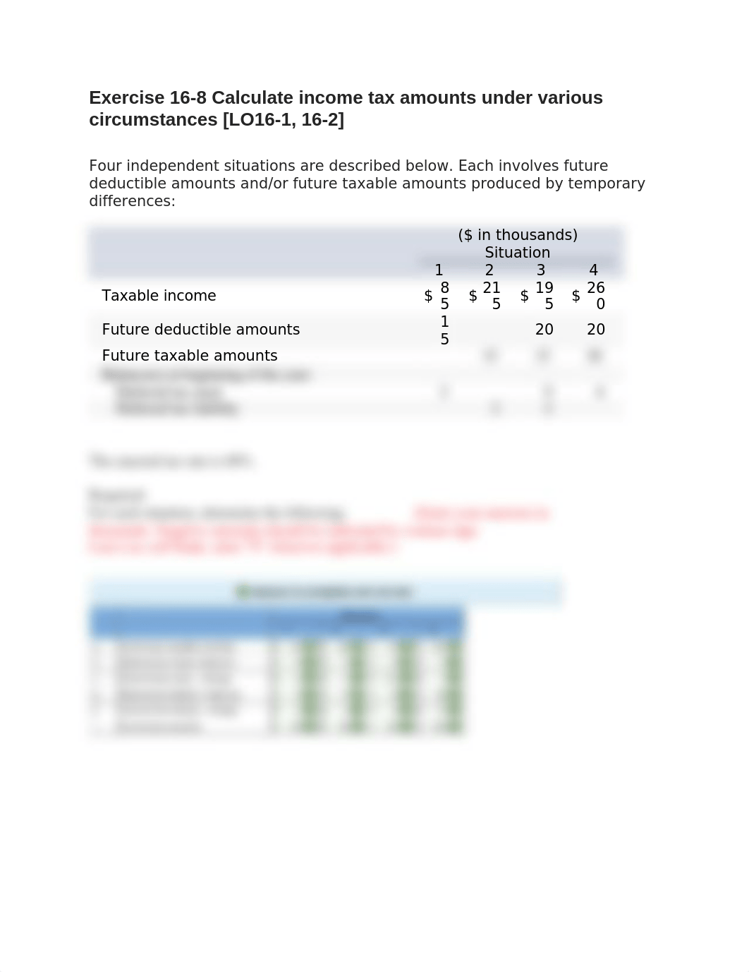 Exercise 16-8 Calculate income tax amounts under various circumstances .docx_d36qs35g8zk_page1