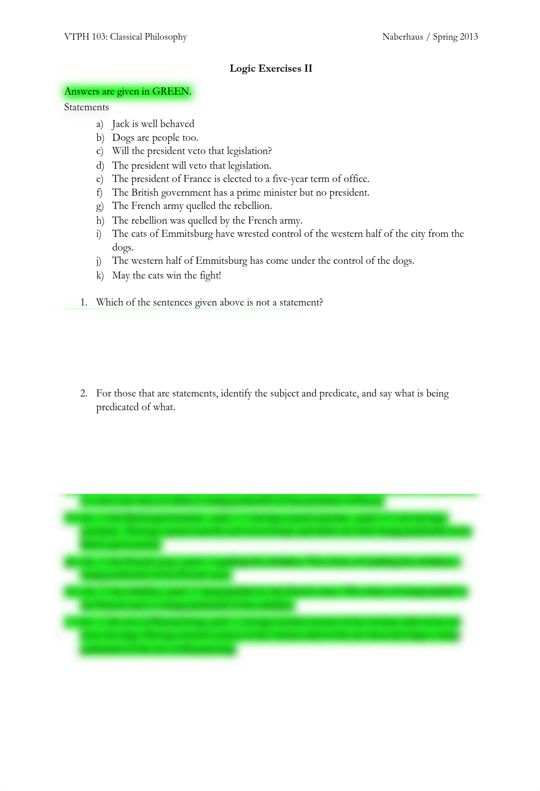 Logic Exercises II--ANSWERS_d374lklwfdy_page1