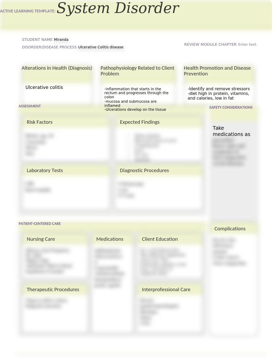 ATI System Disorder Template Ulcerative Colitis disease.docx_d377s5opuke_page1