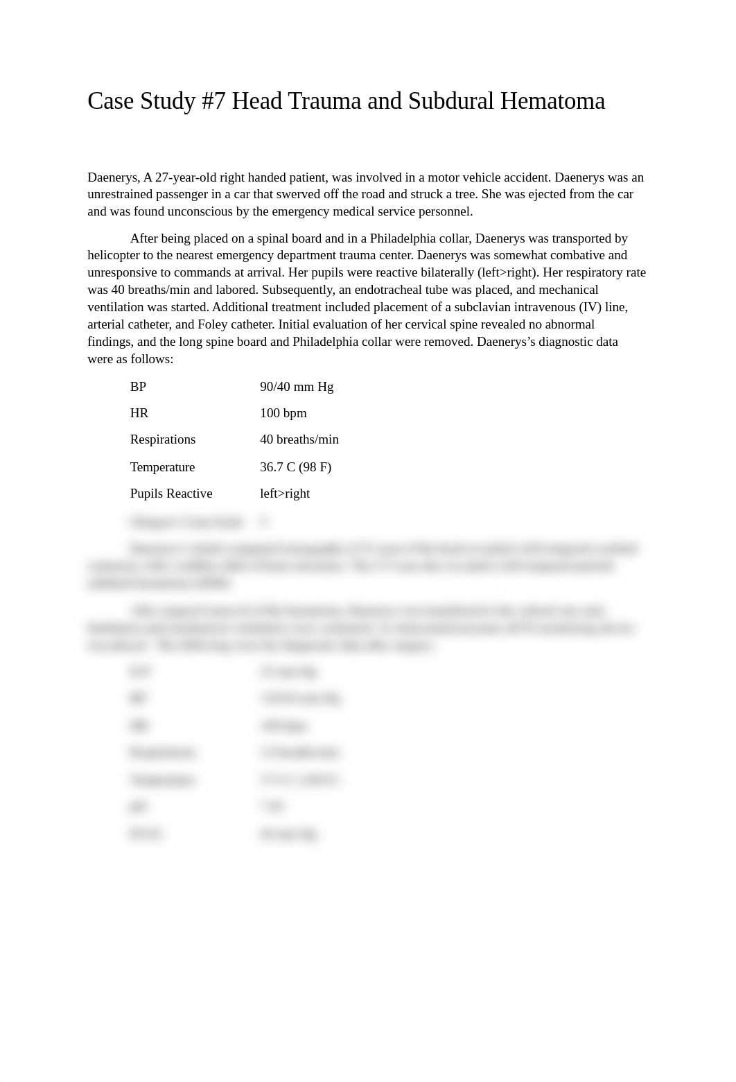 Case Study # 7 Head Trauma and Subdural Hematoma student.doc_d37nosncw4h_page1