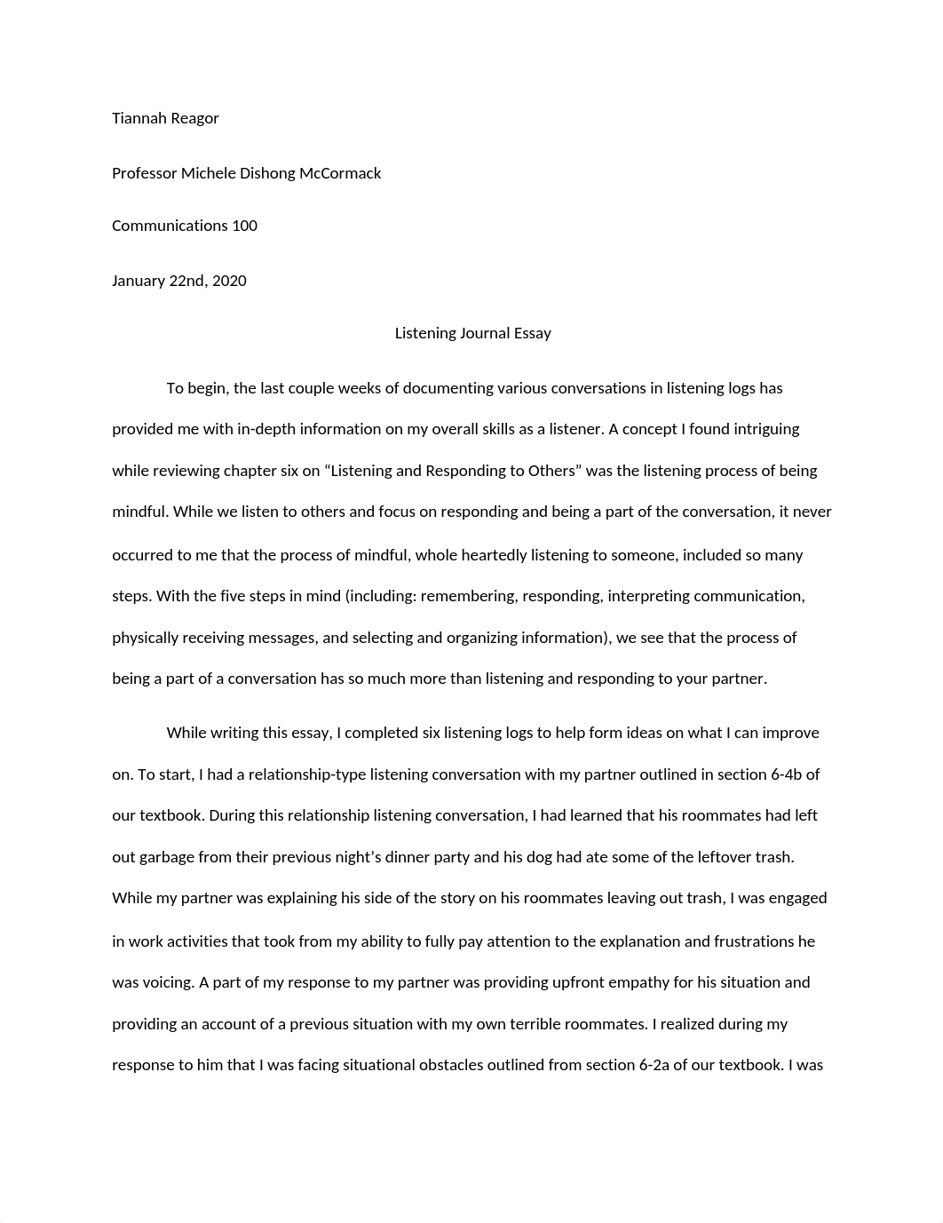 Comm100 Listening Jounral Essay.docx_d381sod96x4_page1