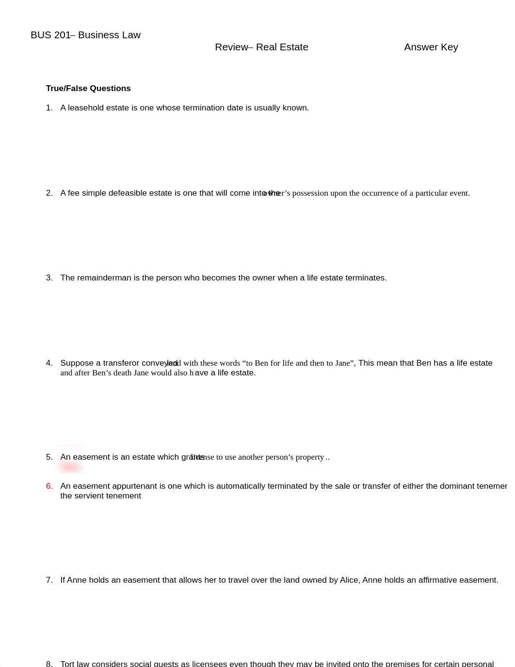 Unit 5  - Review Real Estate - KEY.pdf_d3835x5f0zr_page1