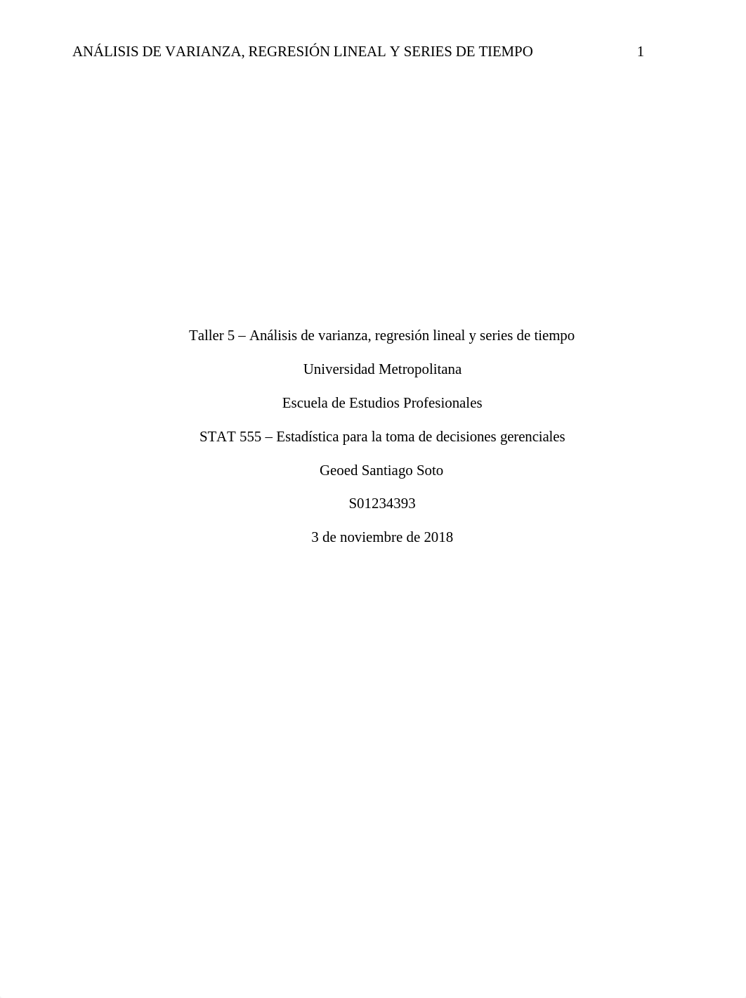 Taller 5 - Análisis de varianza, regresión lineal y series de tiempo.docx_d383s35bf9i_page1