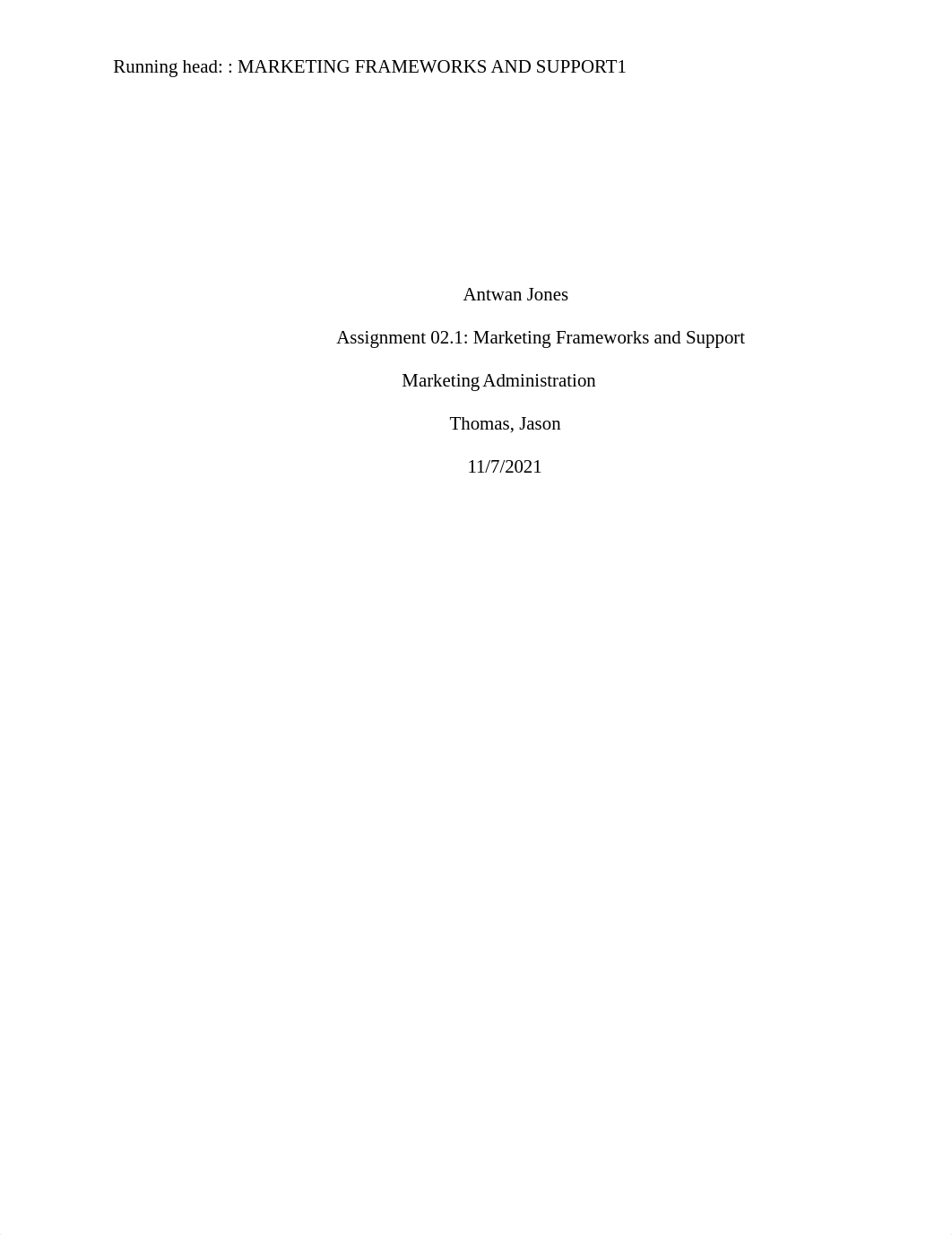 Assignment 02.1 Marketing Frameworks and Support.docx_d389f6mi3rc_page1