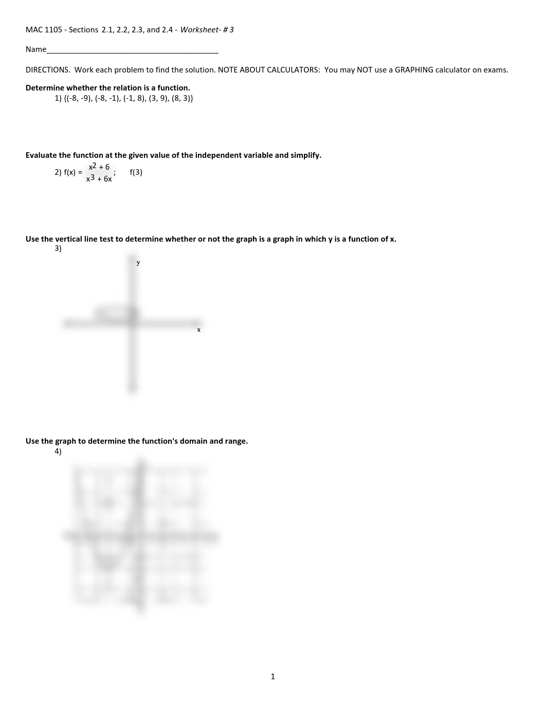 MAC 1105 - Worksheet #3 (Sections 2.1, 2.2, 2.3, 2.4) - With Answers.pdf_d38ghygxnst_page1