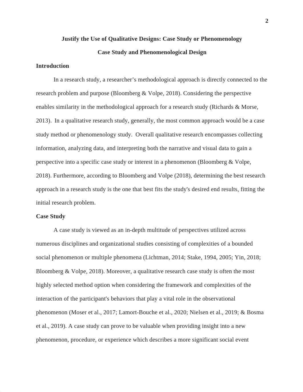 Slaughter Johnson, F BUS 7380 Week 3 Justify the Use of Qualitative Designs Case Study or Phenomenol_d38i67e8ci8_page2