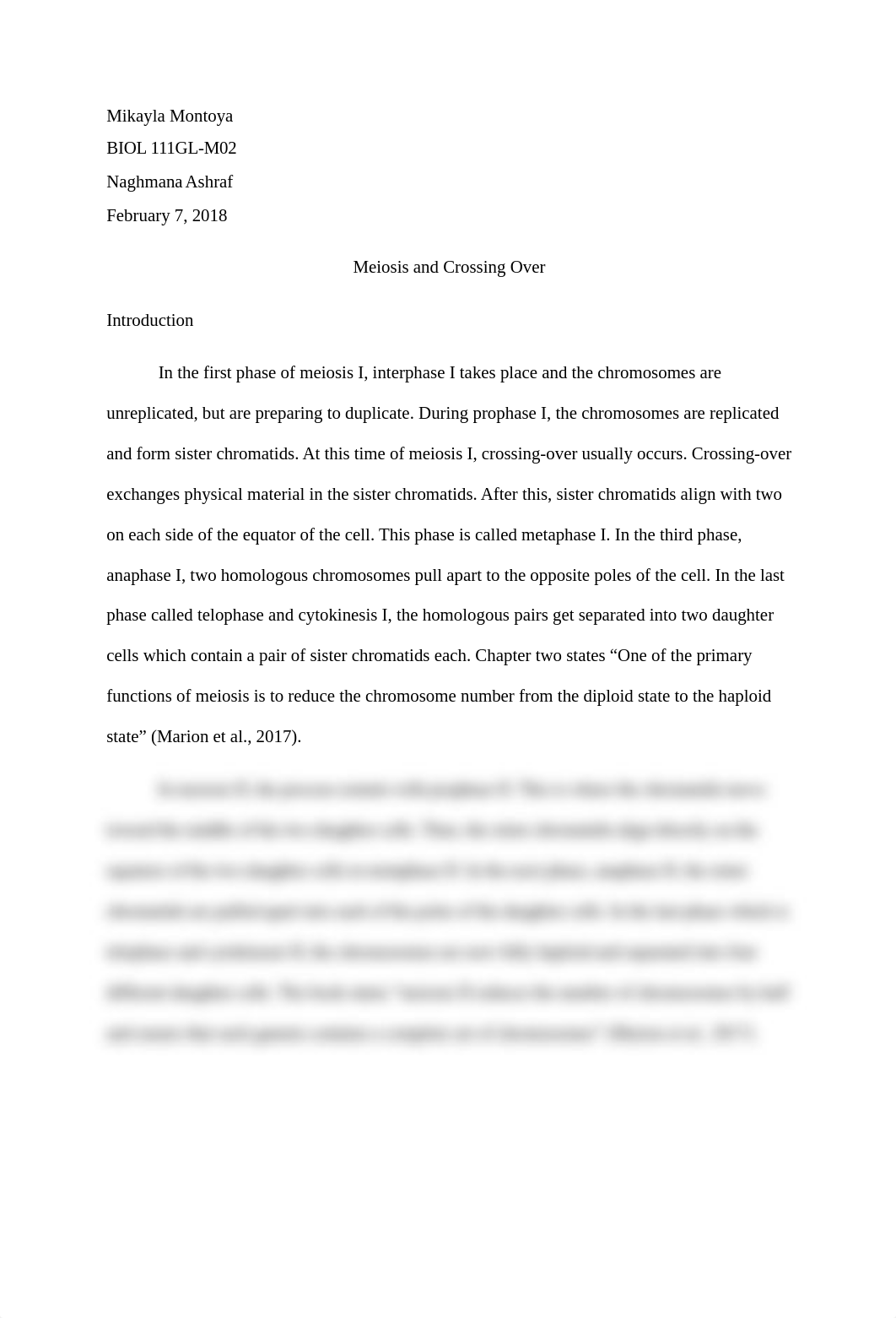 Lab Report 3 Meiosis and Crossing Over.docx_d38lq4v3r6x_page1