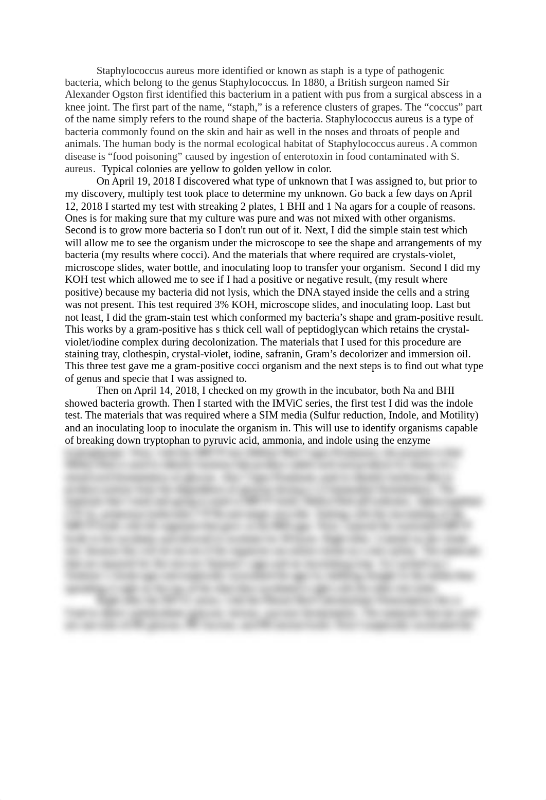 Staphylococcus aureus more identified or known as staph is a type of pathogenic bacteria.docx_d38nsjjbbsd_page1