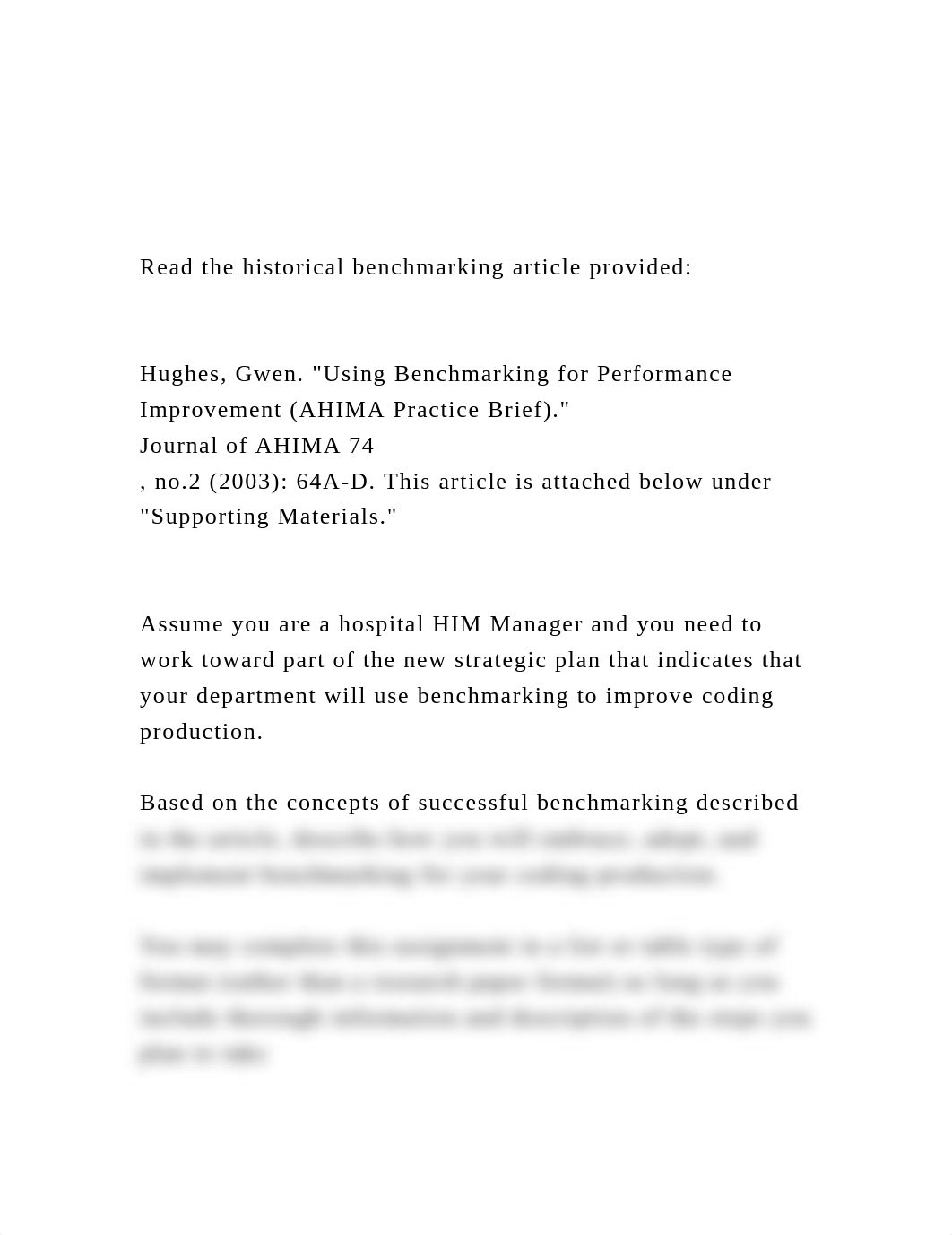 Read the historical benchmarking article provided Hughe.docx_d38rc53v2ug_page1