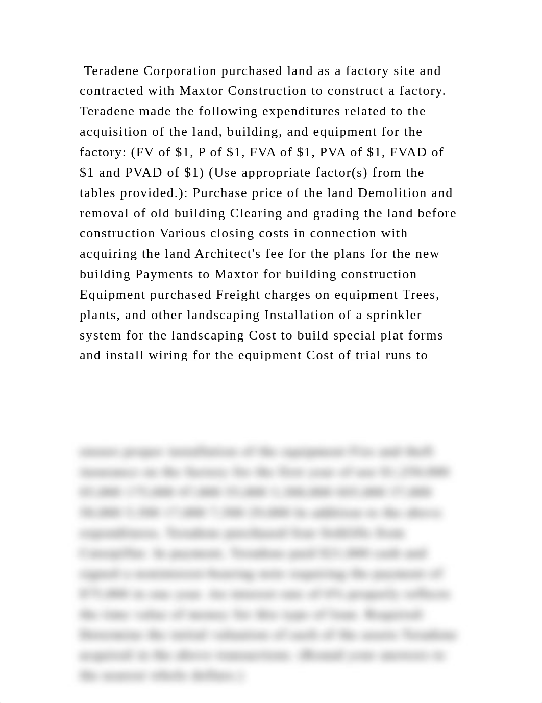 Teradene Corporation purchased land as a factory site and contracted .docx_d38xgixg3ty_page2