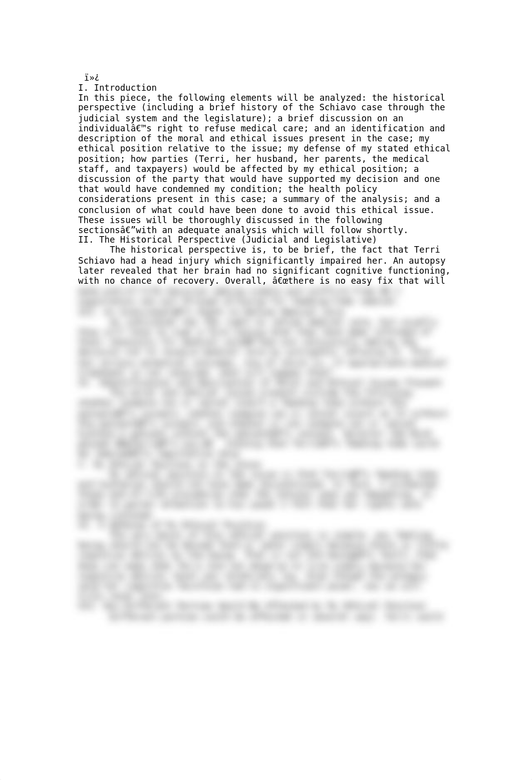 An Individuals Right to Refuse Medical Care essay.doc_d38ypxm53y5_page1