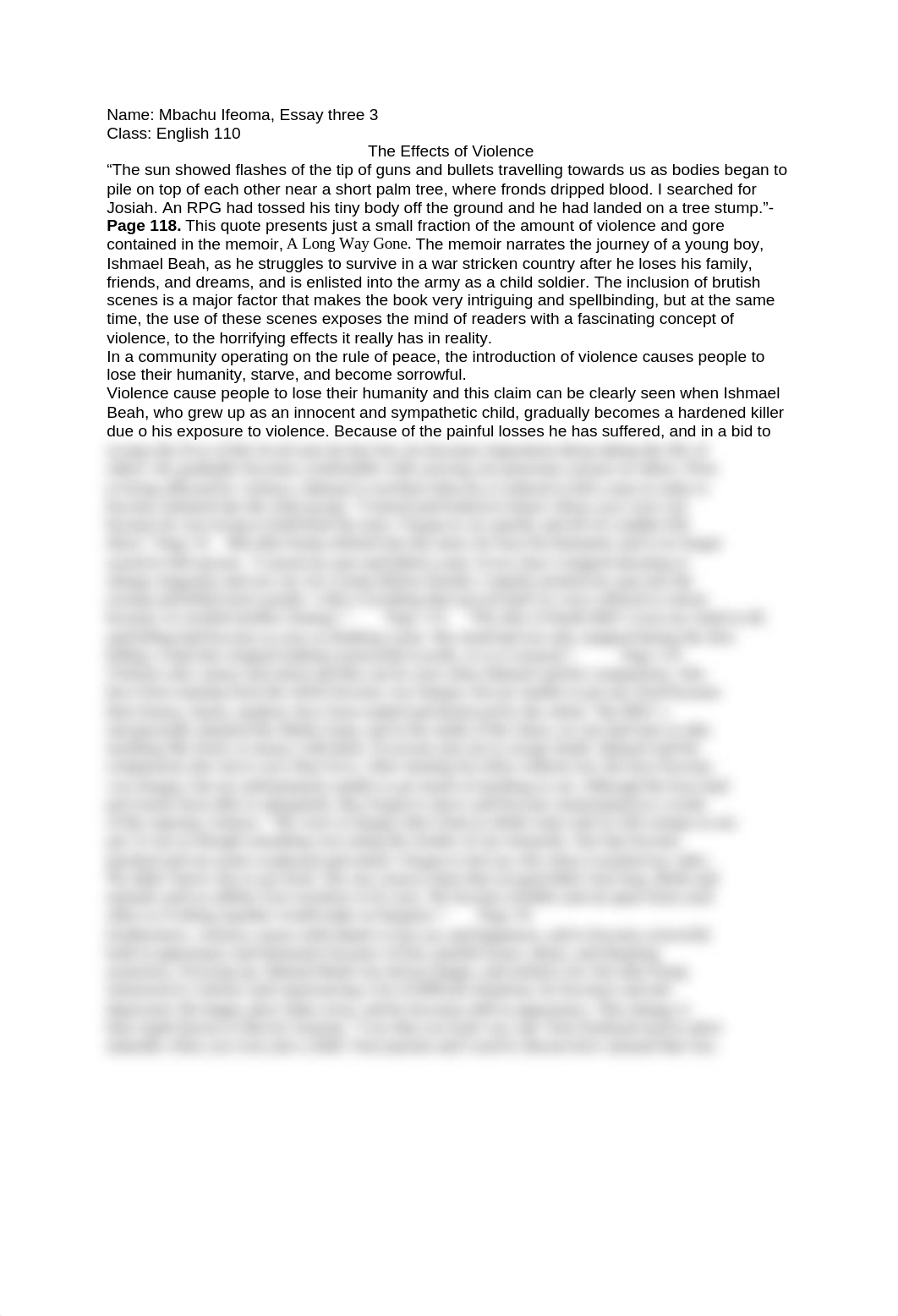 The effects of Violence from A long Way Gone_d391axr2qvc_page1