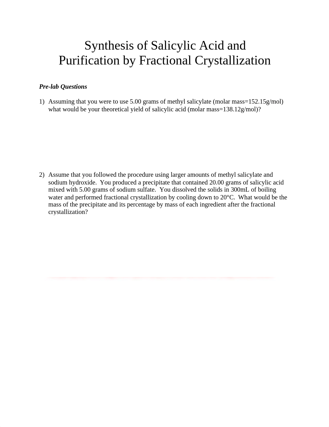 Synthesis of Salicylic Acid Pre-Lab.docx_d396dv409lp_page1