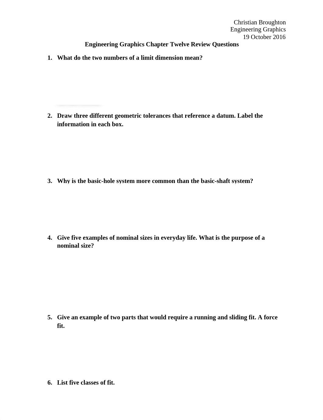 Engineering Graphics Chapter Twelve- Sixteen Review Questions_d397uzu1bcv_page1