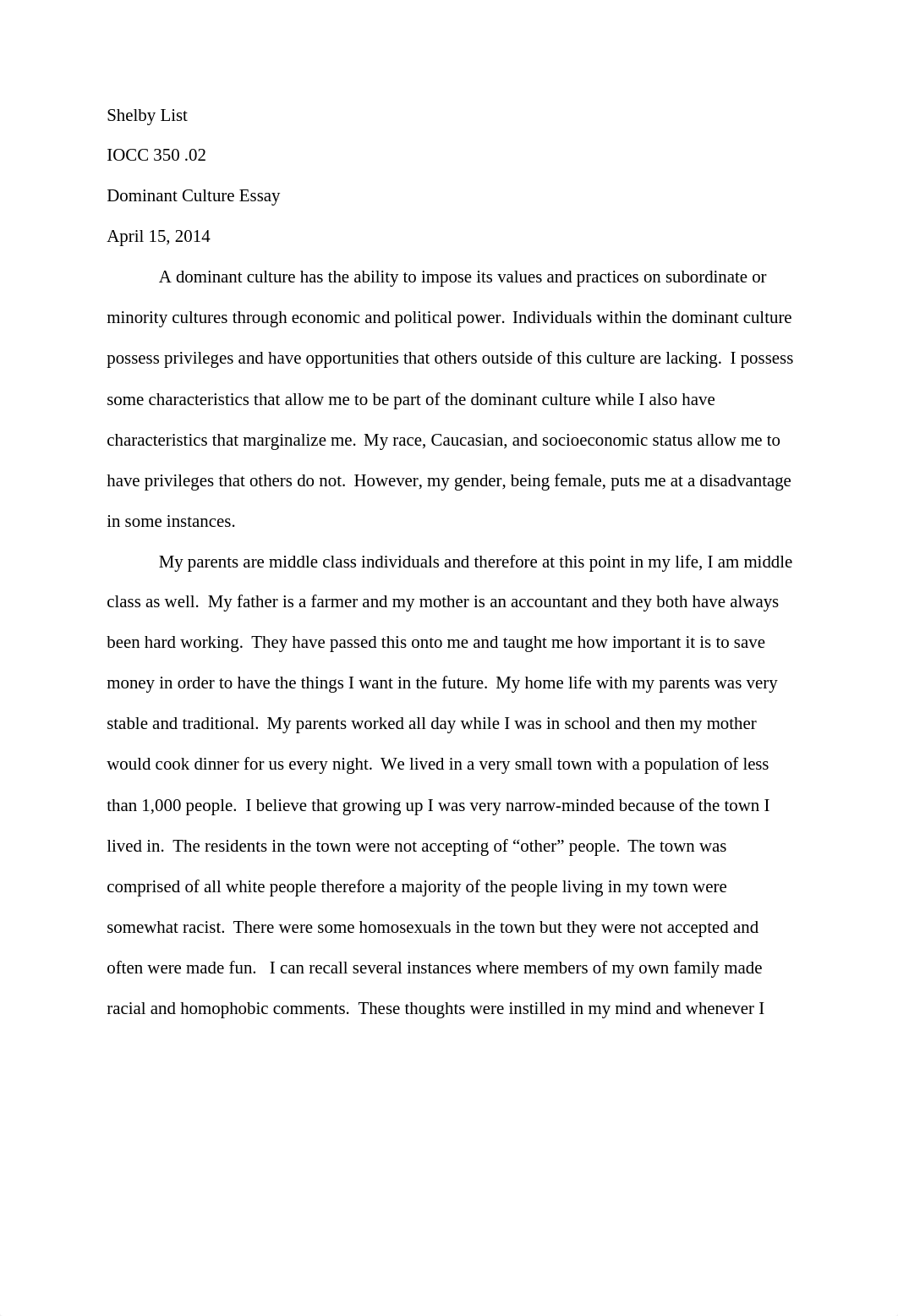 Dominant Culture Essay.docx_d39bluseuu3_page1