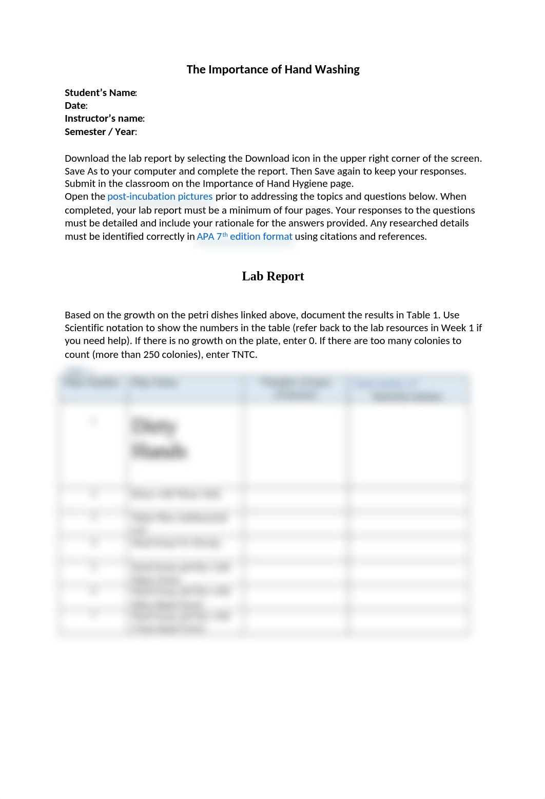 The Importance of Hand Washing Lab.docx_d39em5h6k0u_page1