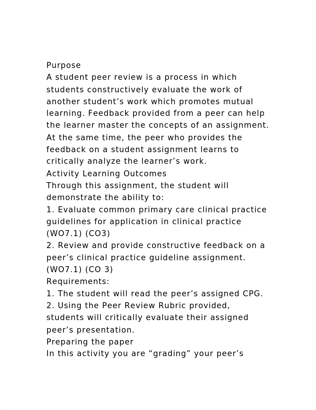 PurposeA student peer review is a process in which students cons.docx_d39ywhta4t3_page2