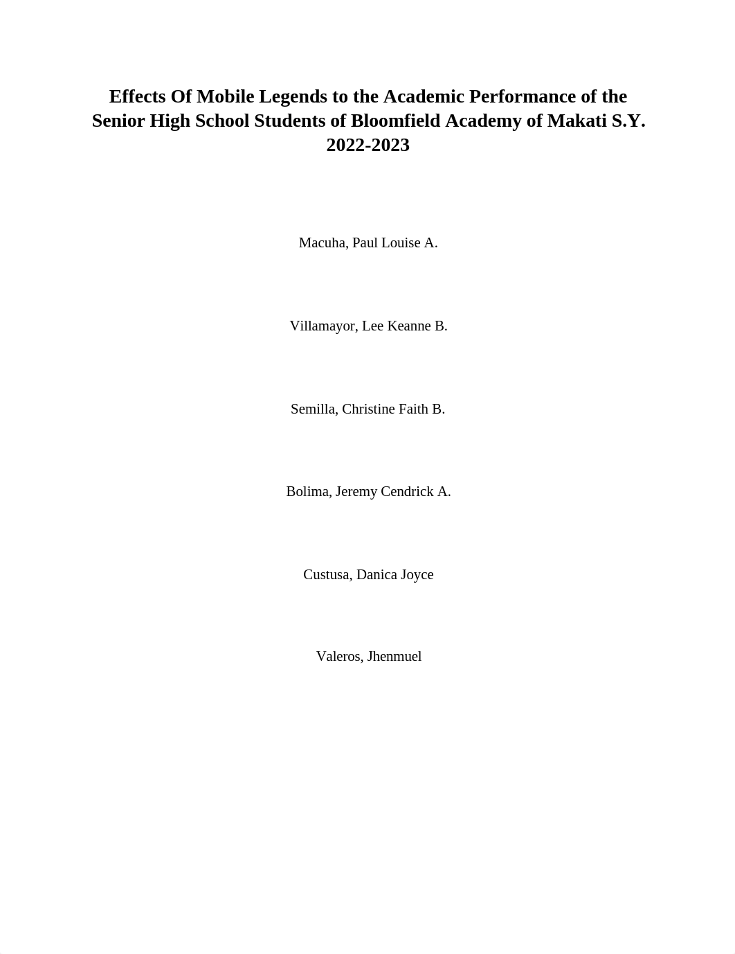 Effects Of Mobile Legends to the Academic Performance of the Senior High School Students of Bloomfie_d3a9mi89bdx_page1