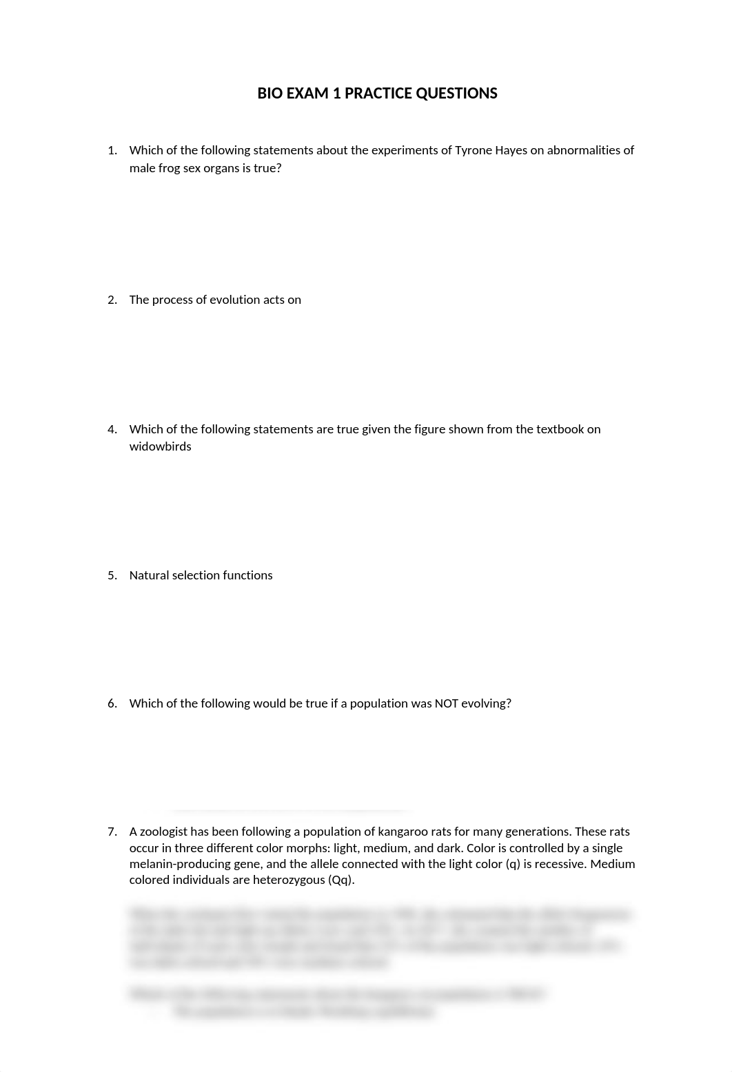 BIO EXAM 1 PRACTICE QUESTIONS WITH ANSWERS.docx_d3bex5xumsj_page1