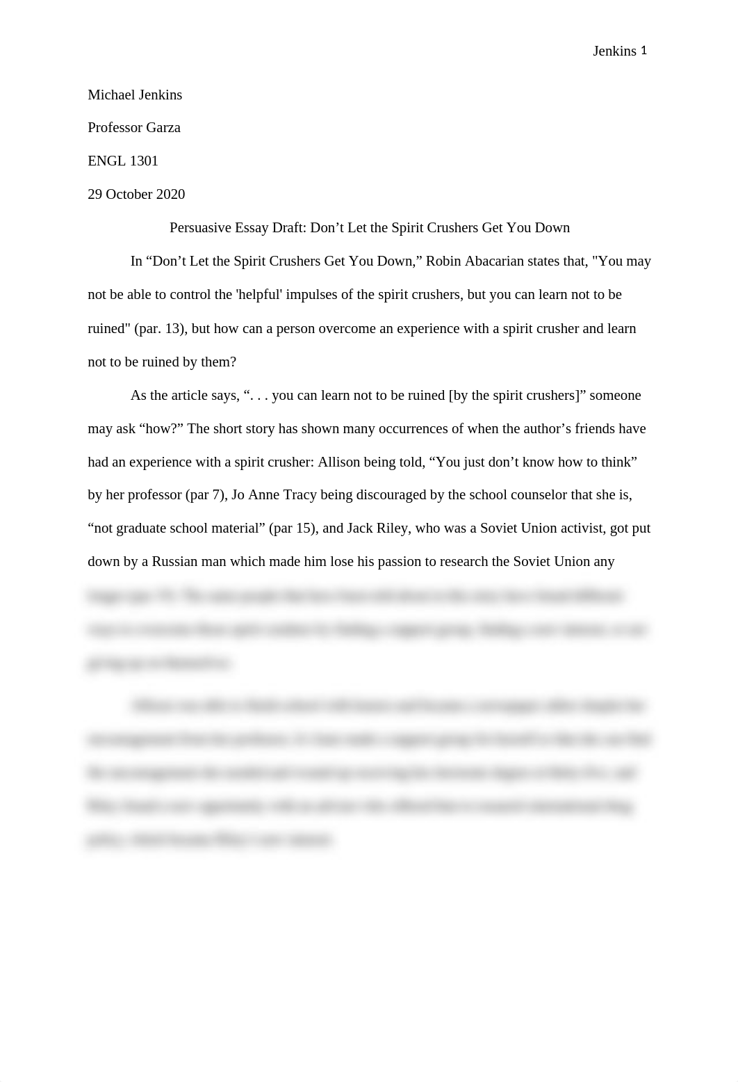 Persuasive Essay Draft_Don't Let ttje Spirit Crushers Get You Down.docx_d3cf6kgdqay_page1