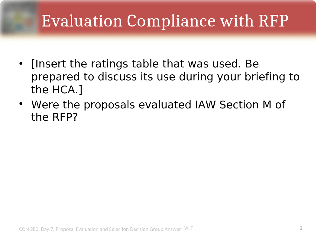 Proposal Evaluation and Selection Decision Exercise Student Answer Template VILT.pptx_d3cjnfnoz1k_page3