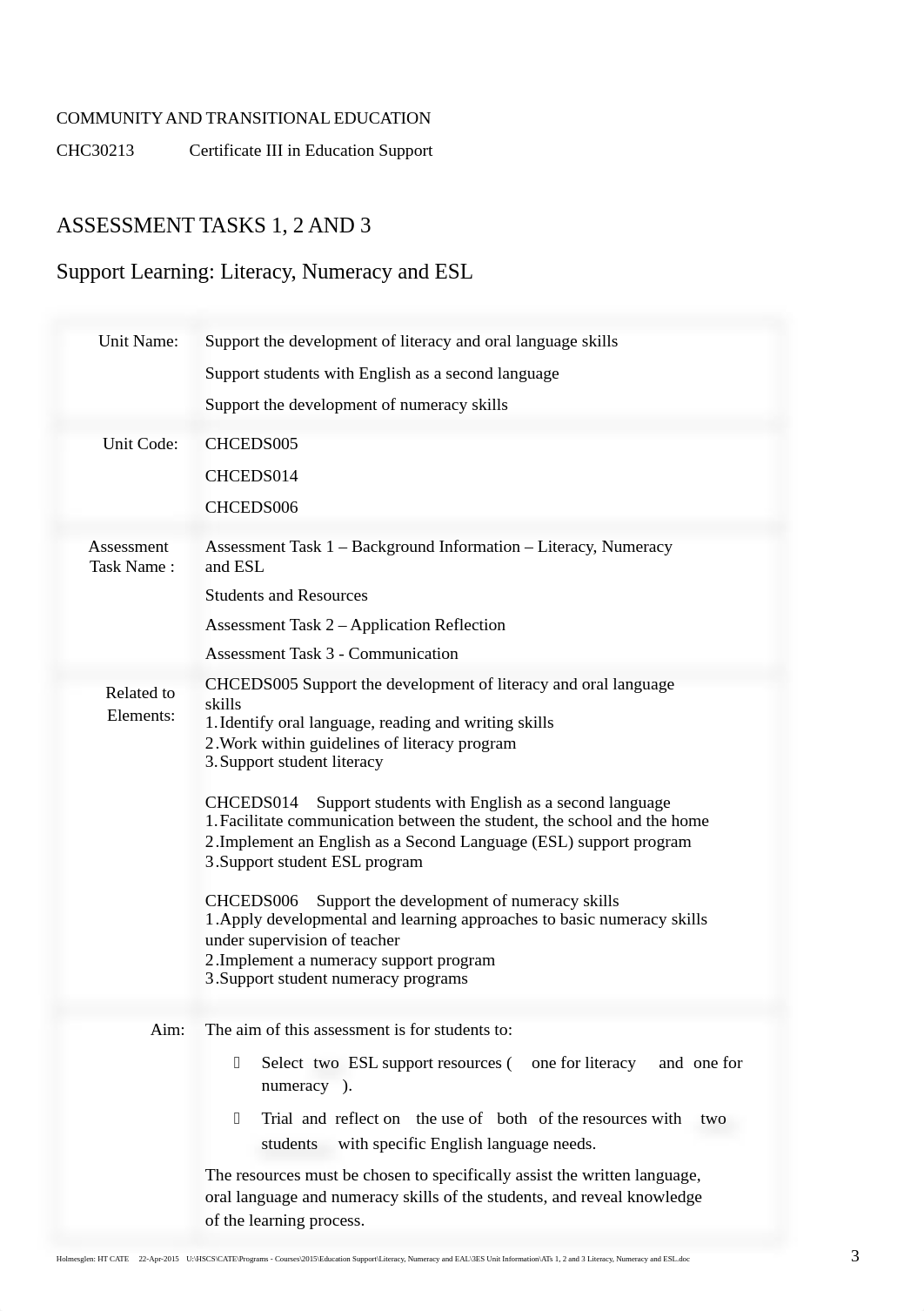 ATs 1, 2 and 3 Literacy, Numeracy and ESL.doc_d3cjnutj1f4_page3