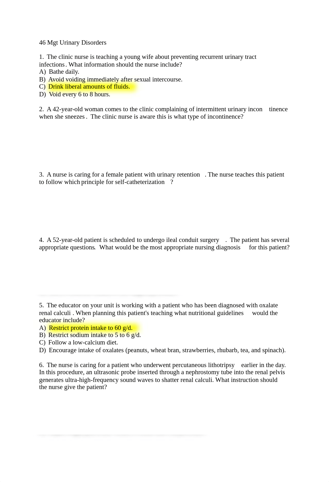 46 Mgt Urinary Disorders.doc_d3cnxm3h0np_page1