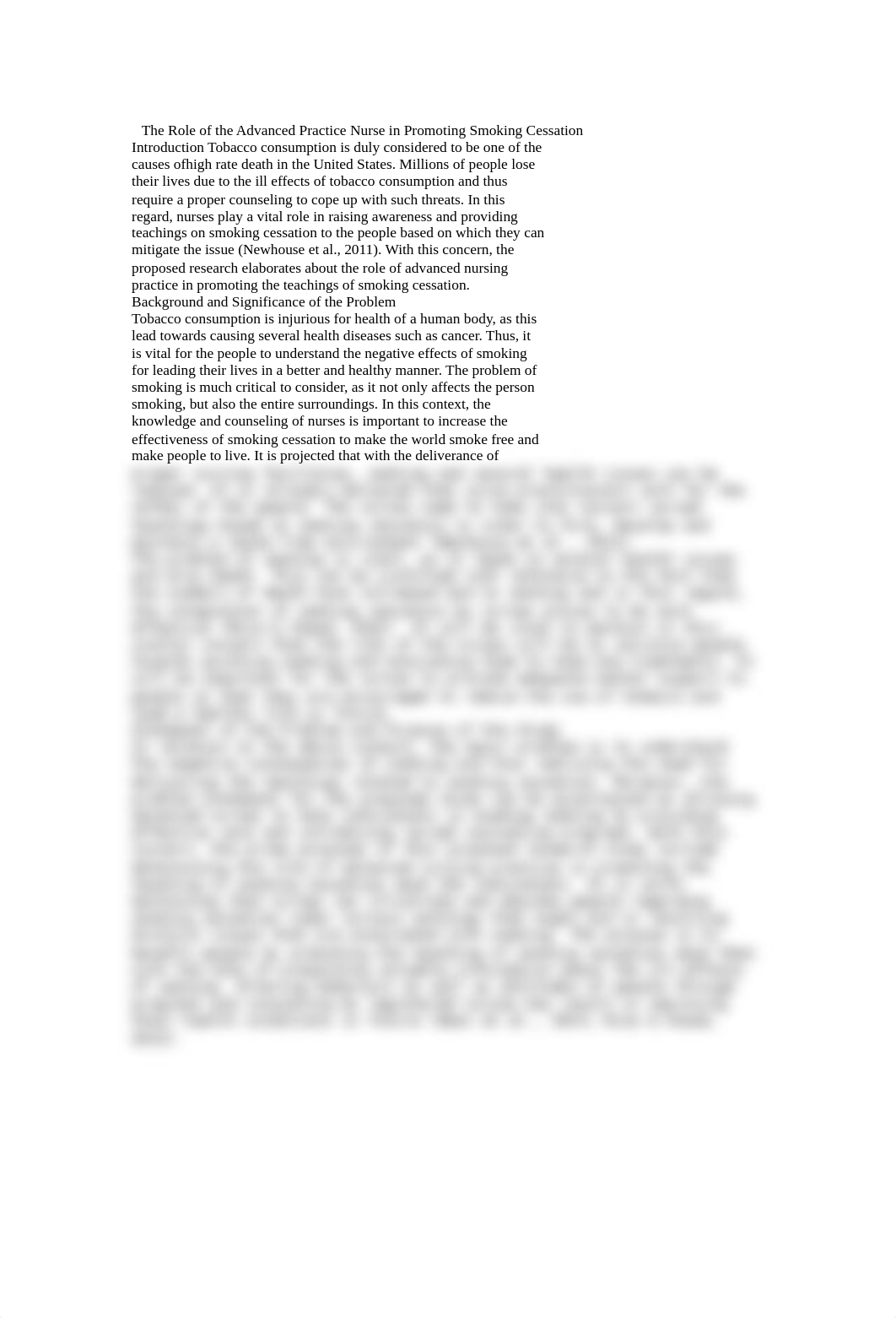 The Role of the Advanced Practice Nurse in Promoting Smoking Cessation essay.doc_d3cp97y5pg6_page1