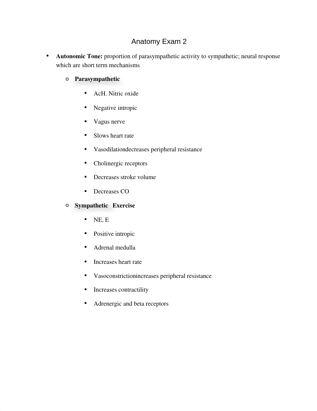 Anatomy and Physiology II Exam 2 Study Guide_d3cu61s0hng_page1