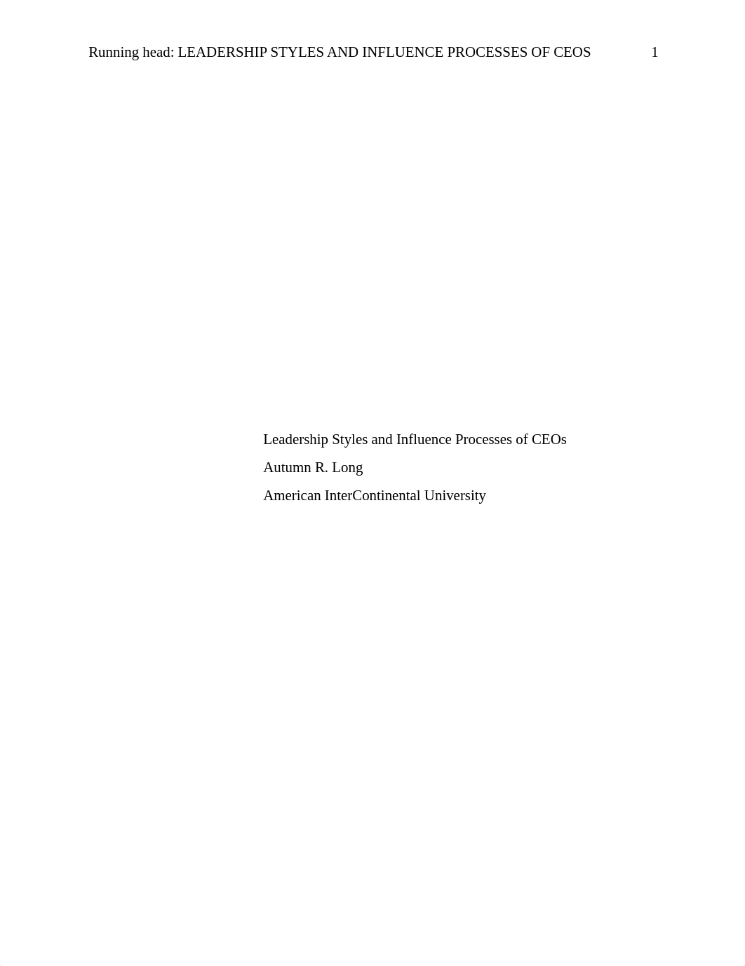 Leadership Styles snd Influence Processes of CEOs.docx_d3deovkjqvx_page1