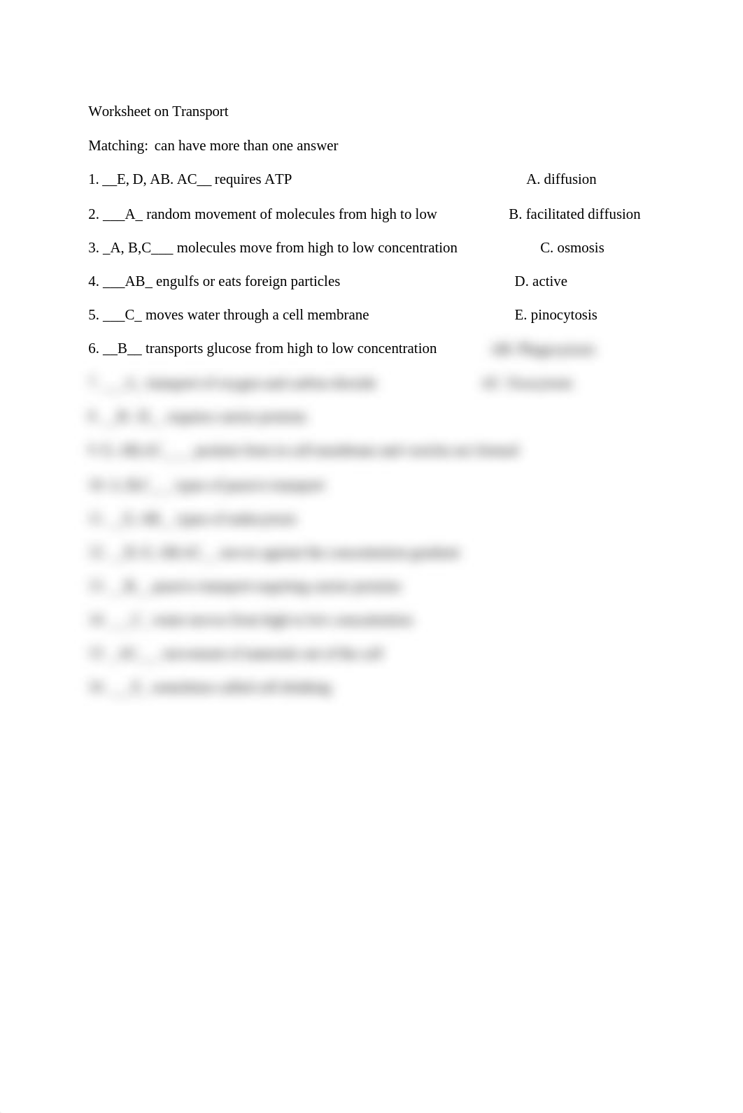 Worksheet on Transport Answer key.docx_d3e2u0i5i0h_page1