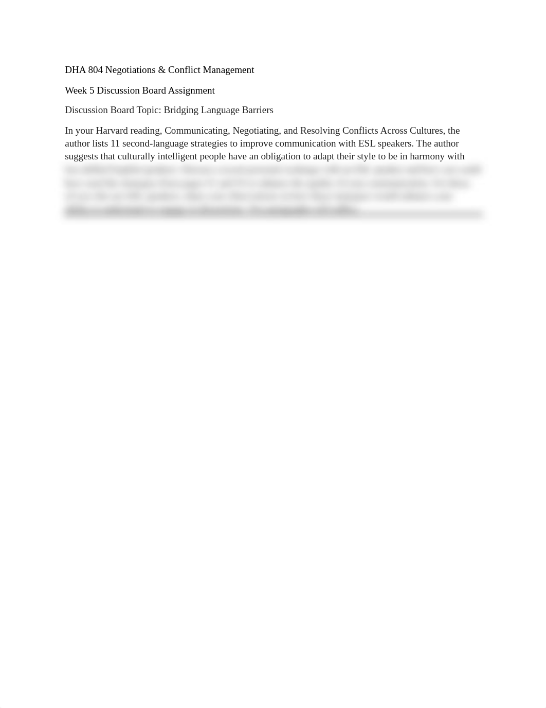 DHA 804 Negotiation_Discussion Board_Week 5.docx_d3e41ihhman_page1